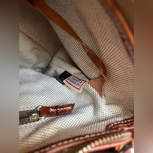 DOONEY & BOURKE LEATHER CROCODILE PURSE HAND BAG - Picture 6 of 8